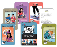 Tools to try cards for tweens and teens : regulation strategies to focus, calm, think, move, breathe, and connect.